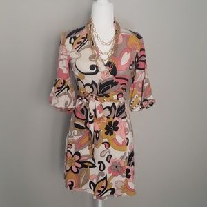 Becky & Max Wrap Dress Ballon Sleeve